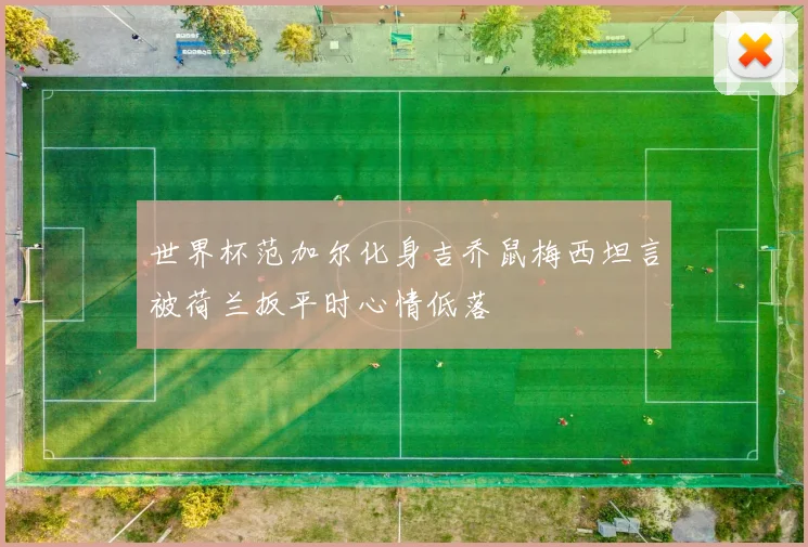 世界杯范加尔化身吉乔鼠梅西坦言被荷兰扳平时心情低落
